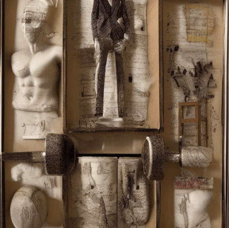 assemblage art of a&nbsp;man