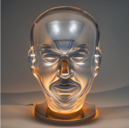 blown glass art of a&nbsp;man