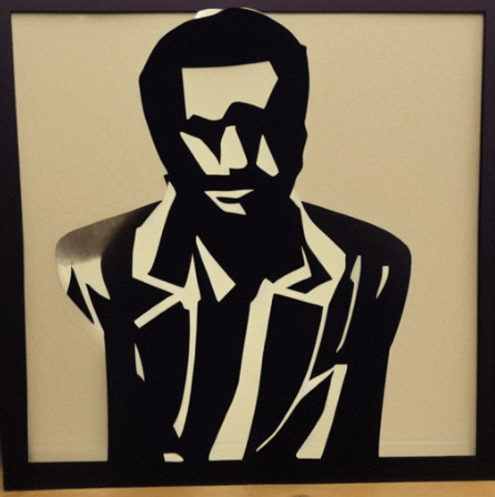 cutout art of a&nbsp;man