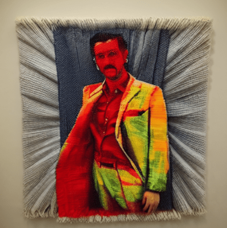 fabric art of a&nbsp;man