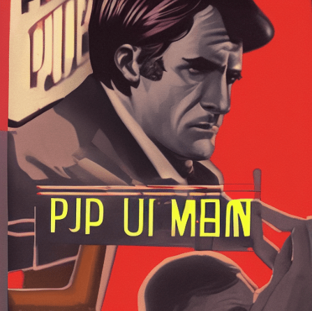 pulp novel art of a&nbsp;man