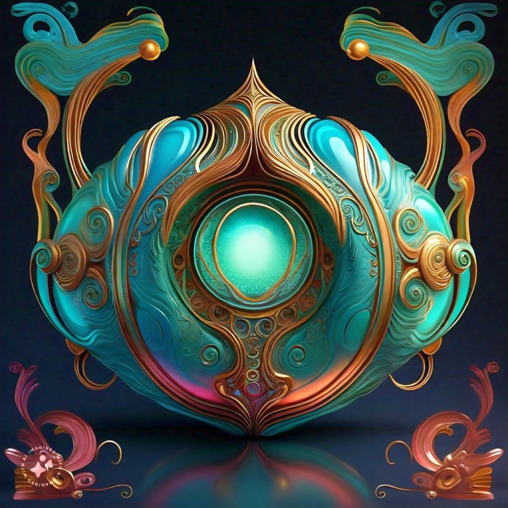 Meta AI Imagine 1900 art deco style lucid avian bulbous portal