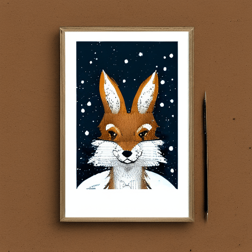 Stable Diffusion. Inkpunk-Diffusion-v2. Text Prompt: portrait of a super cute hybrid fox rabbit in a snowy pine forest. Sampling Method: DPM2 a Karras Sampling Steps: 20